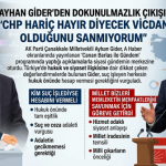 Ayhan Gider’den Dokunulmazlık Çıkışı: “CHP Hariç Hayır Diyecek Vicdan Olduğunu Sanmıyorum”