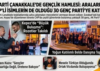 AK Parti Çanakkale’de Gençlik Hamlesi: Aralarında CHP’li İsimlerin de Olduğu 30 Genç Parti’ye Katıldı