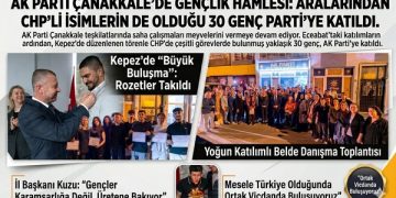 AK Parti Çanakkale’de Gençlik Hamlesi: Aralarında CHP’li İsimlerin de Olduğu 30 Genç Parti’ye Katıldı