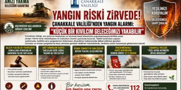 Yangın Riski Zirvede! Çanakkale Valiliği’nden Yangın Alarmı: “KÜÇÜK BİR KIVILCIM GELECEĞİMİZİ YAKABİLİR”