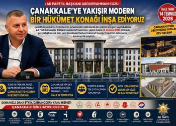 AK Parti İl Başkanı Abdurrahman Kuzu: “Çanakkale’ye Yakışır Modern Bir Hükümet Konağı İnşa Ediyoruz”