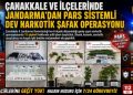 Çanakkale ve İlçelerinde Jandarma’dan PARS Sistemli Dev Narkotik Şafak Operasyonu